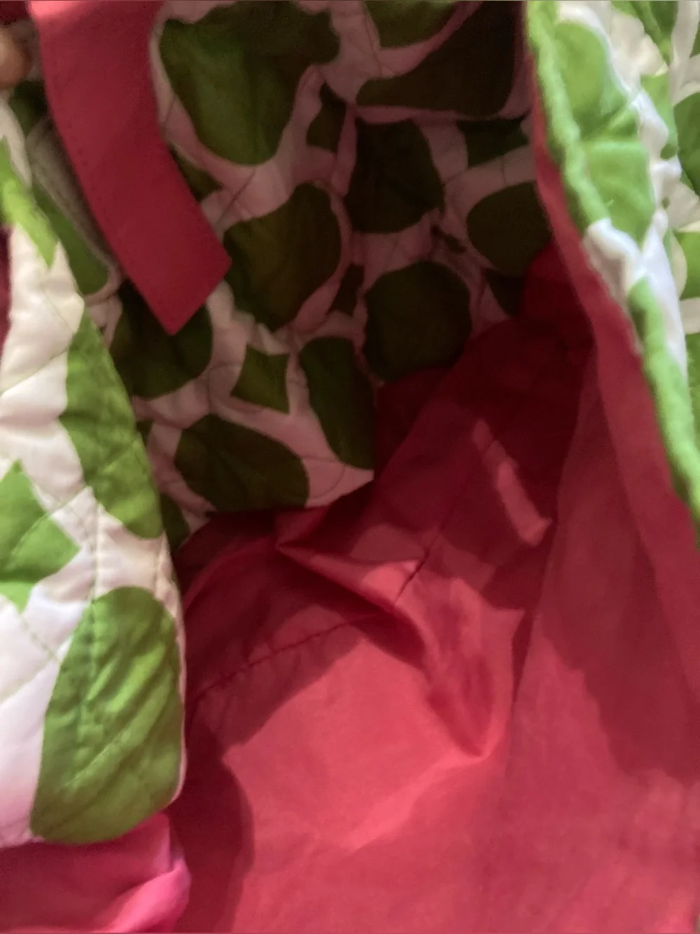 Buckhead Betties Large Green, White and Pink Travel Bag